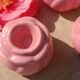 Ceramic pink flower candlestick