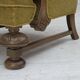 1960s, Danish armchair, furniture cotton/wool fabric, solid oak wood.