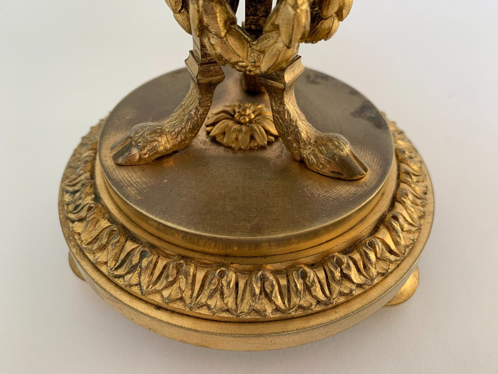 Napoleon iii table cup in bronze and fine nineteenth gilded glass
