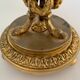 Coupe de table napoleon III en bronze et verre fin XIXe dorure