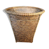 Corbeille, panier en rotin tressé, années 1920/1930