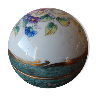 Limoges porcelain box ball shape