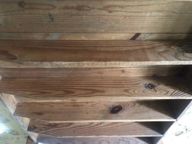 Etagère de métier en bois