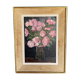 Oil on panel by r fescheux still life bouquet of flowers