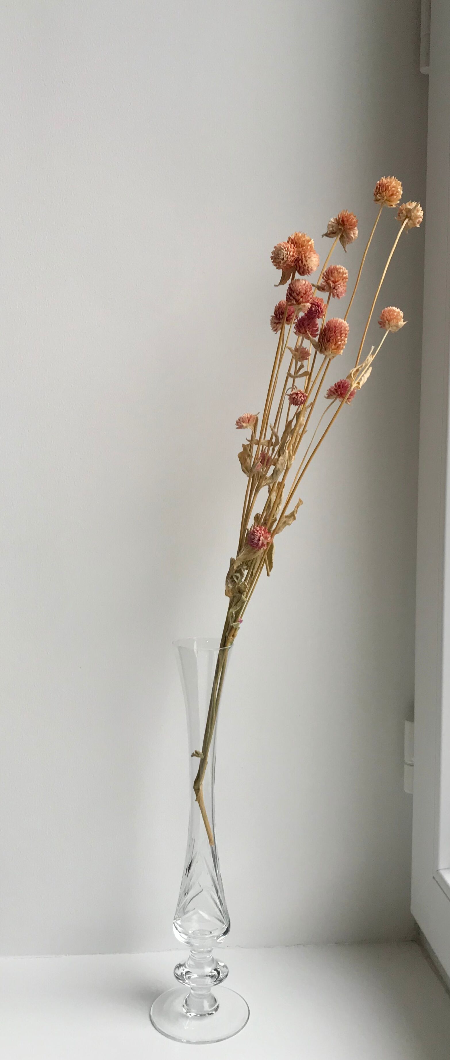 Crystal soliflore vase 50s-60s