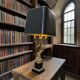 Vintage table lamp 'golden' xl 'eagle deknudt'