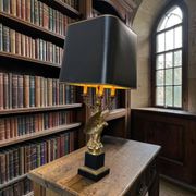 Lampe de table vintage 'dorée' xl 'eagle deknudt'