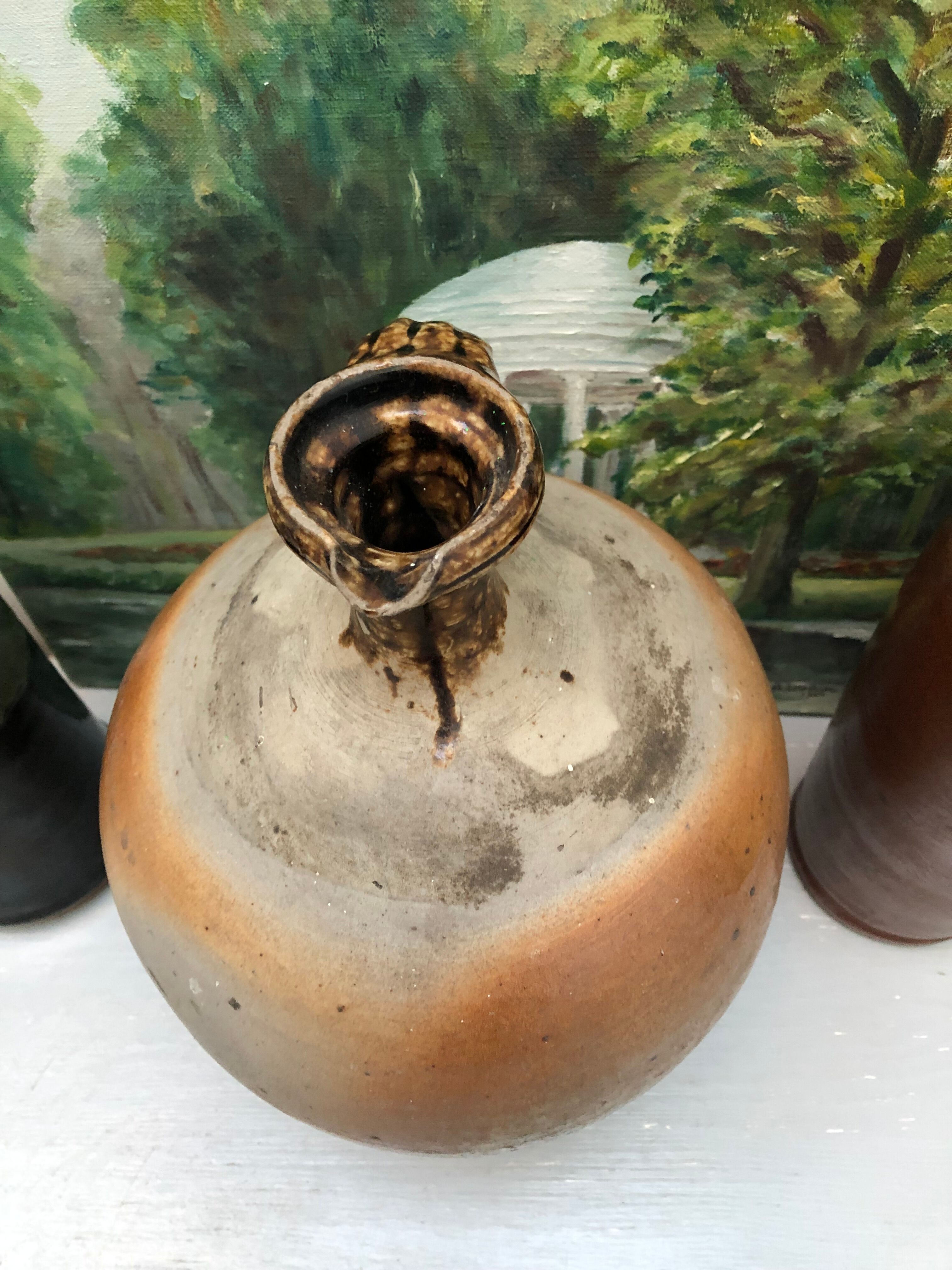 Large amphora, pitcher in glazed earth