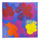 1980s Big Andy Warhol "Flowers" Purple Limited Edition Lithograph.