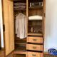 Armoire art déco bois brut & jute