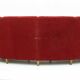 Mid-Century Modern Italian Velvet four Seater Curved Sofa, 1950s
