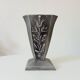 Antique art deco vase in solid aluminum