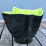 Two-tone folded ceramic vase, 1950/60