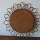 Miroir soleil en rotin vintage