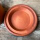 Cheese or butter bell in terracotta and its dish