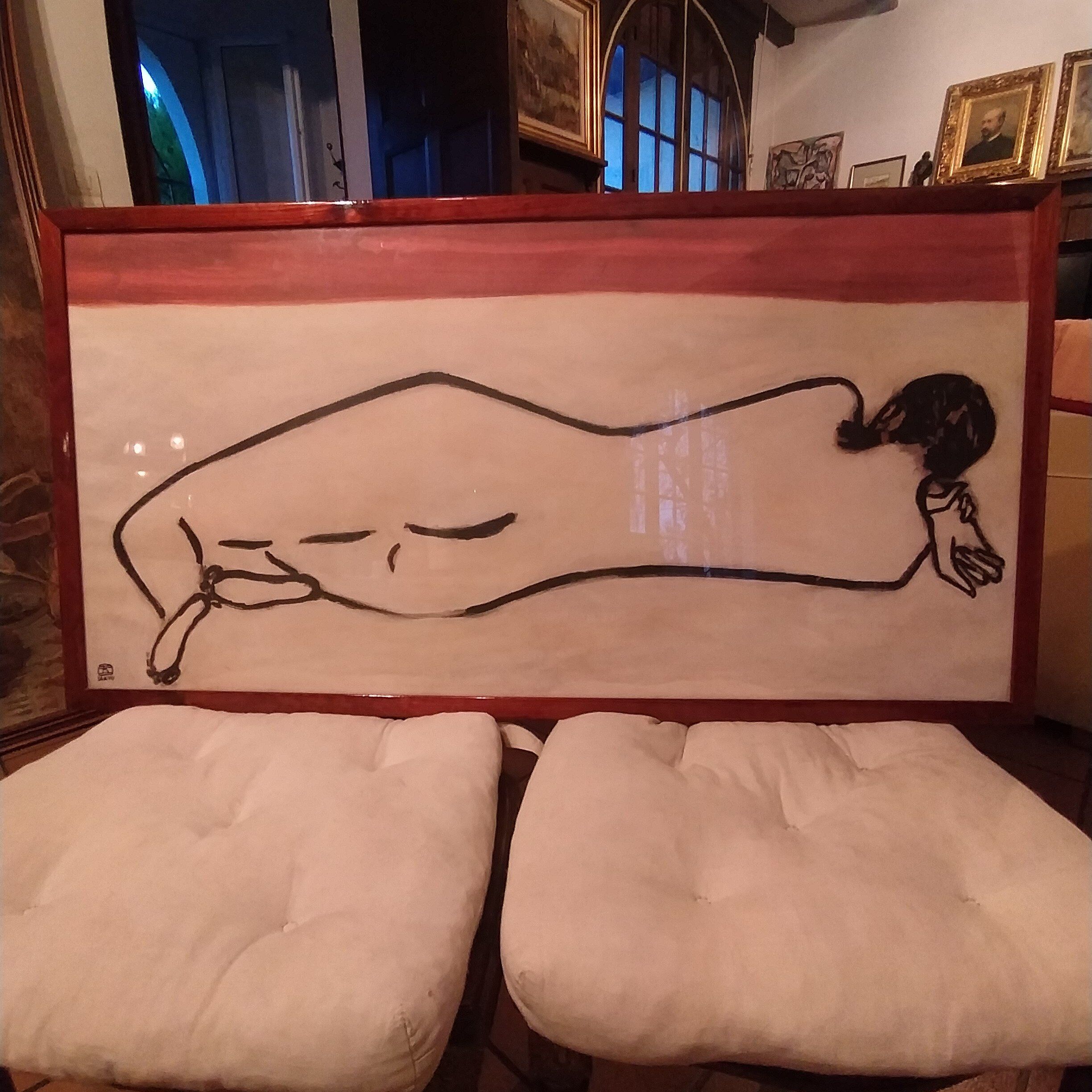 Nude paper print by sanyo entitled agnes