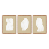 Set of 3 abstract giclee prints, 50x70