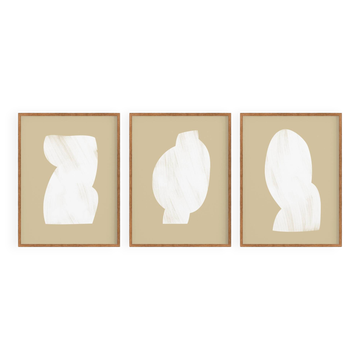 Set of 3 abstract giclee prints, 50x70