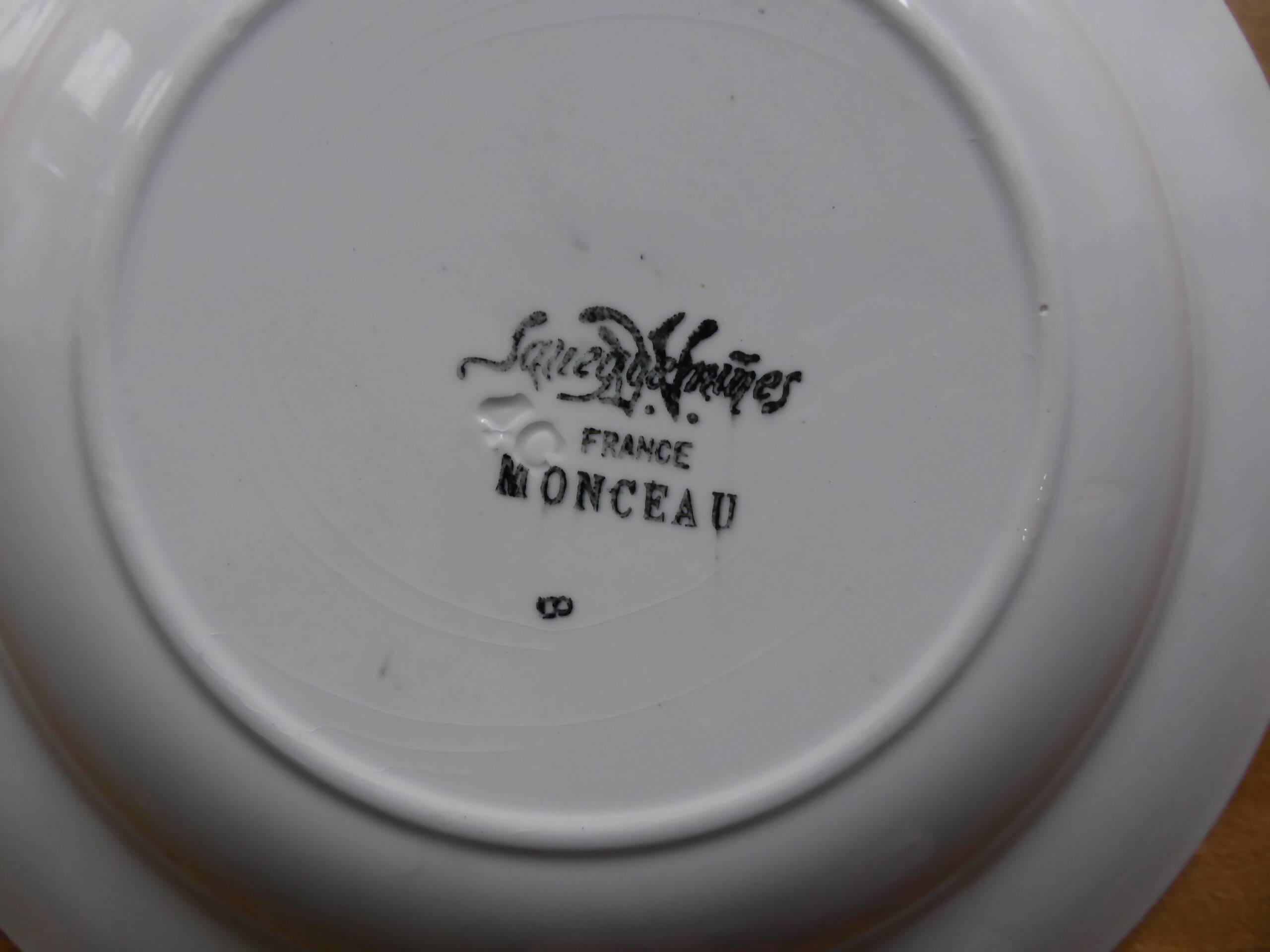 Set of 4 deep plates from Sarreguemines model Monceau 200214