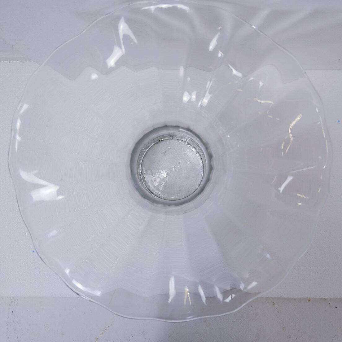 Transparent glass vase attributed to Peill & Putzler - Circa 1970