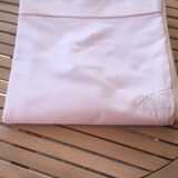 Old white linen sheet monogram TT 222 X 300 cm