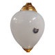 Brass And Opaline Pineapple Leaf Table Lamp 1960s