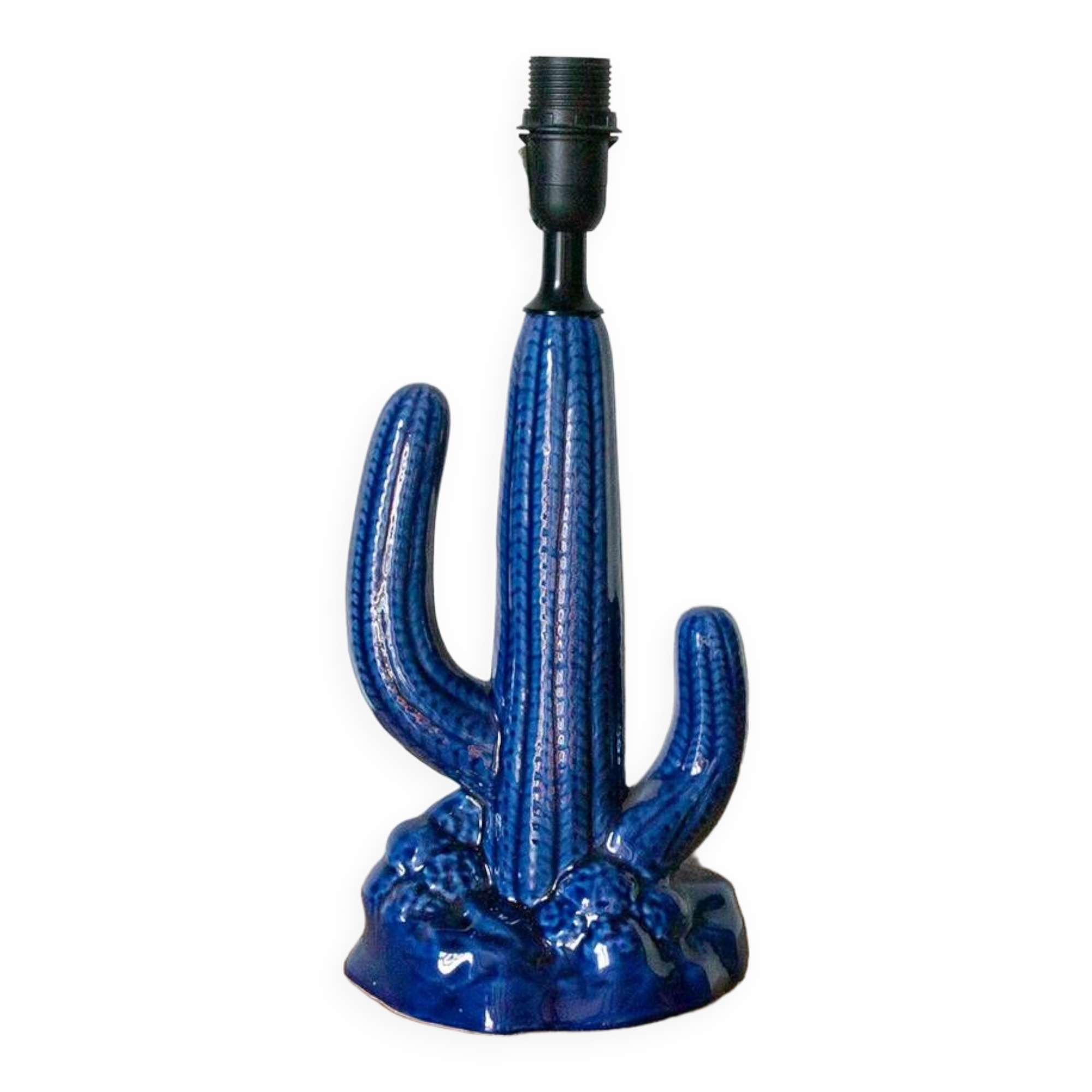 Lampe céramique cactus circa 1990