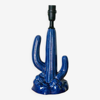 Lampe céramique cactus circa 1990