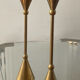 Pair of vintage brass candle holders