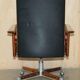 Executive office chair model 419 Arne Vodder for Sibast in hardwood and leather.