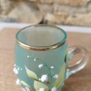 Tasse/choppe en verre émaillé