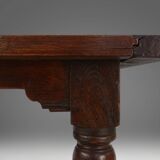 Table ancienne en chêne, France, années 1850