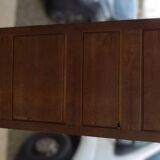 Standing man two doors one drawer solid oak