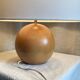 Vintage 1960s turned wood ball lamp