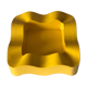 Yellow ashtray vintage design 1970