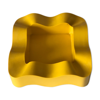 Yellow ashtray vintage design 1970