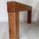 Minimalist solid oak console