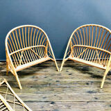 Rattan bed