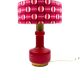 Space Age red glass table lamp, Italy 1960s