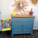 Blue and patinated Parisian buffet