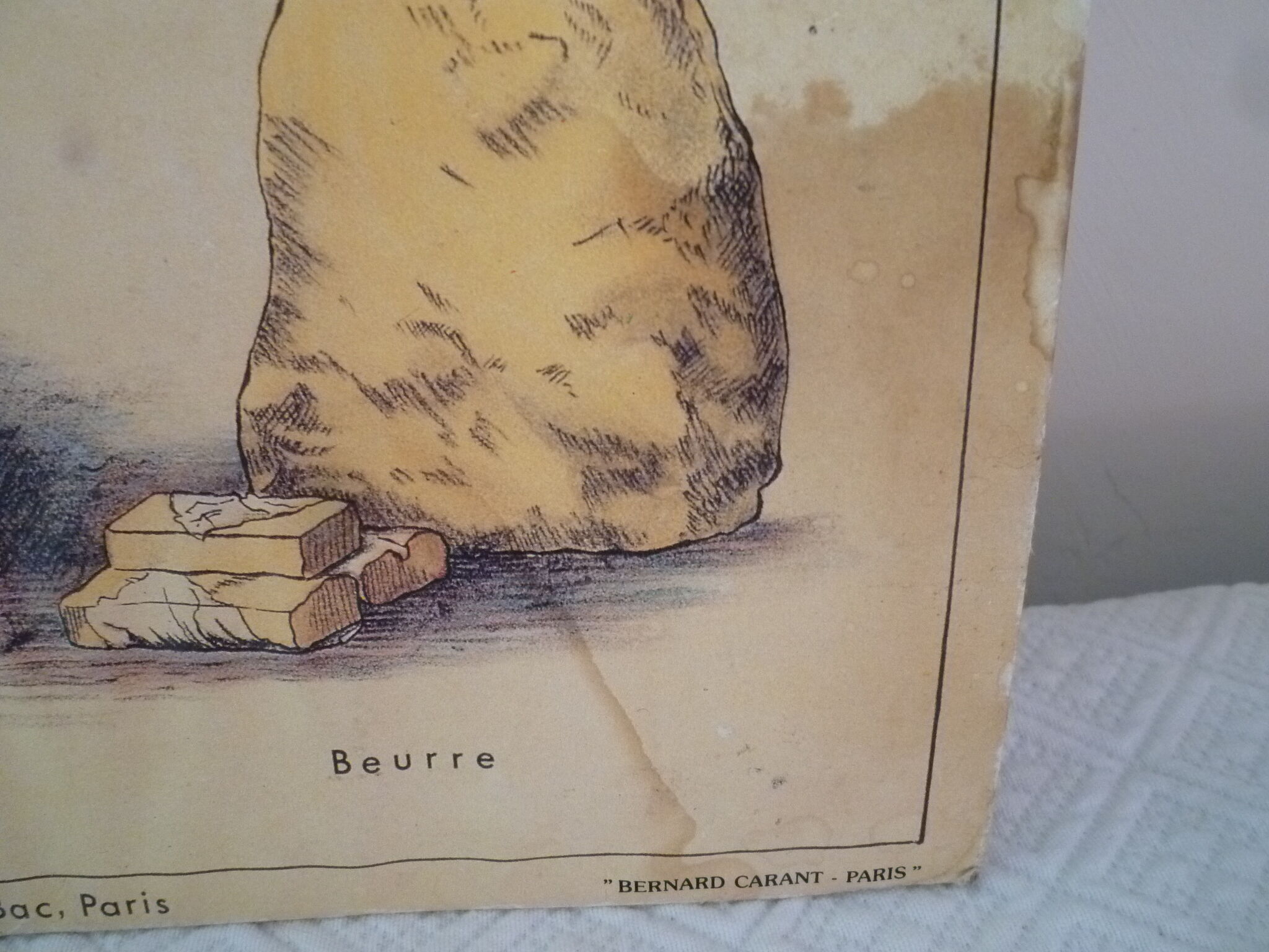 Affiche ancienne "Le lait" de Deyrolle
