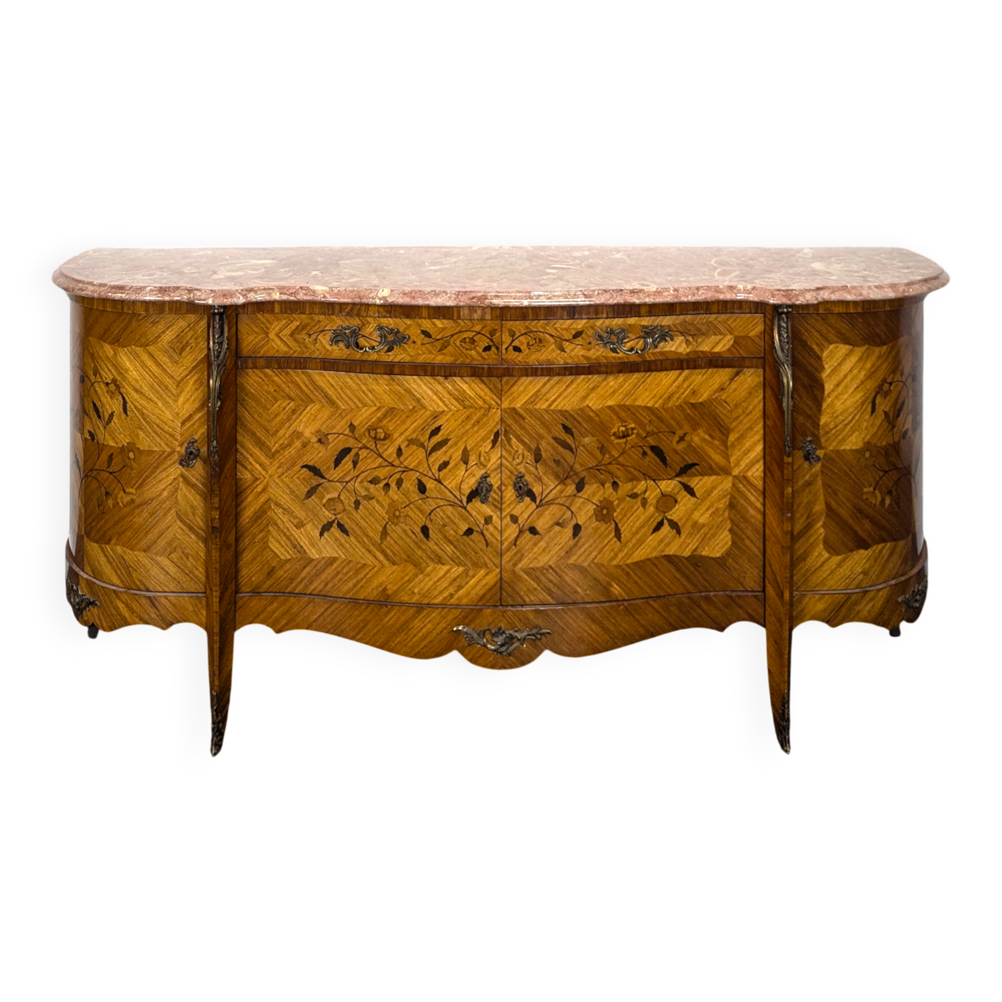 Enfilade en marqueterie de bois de rose