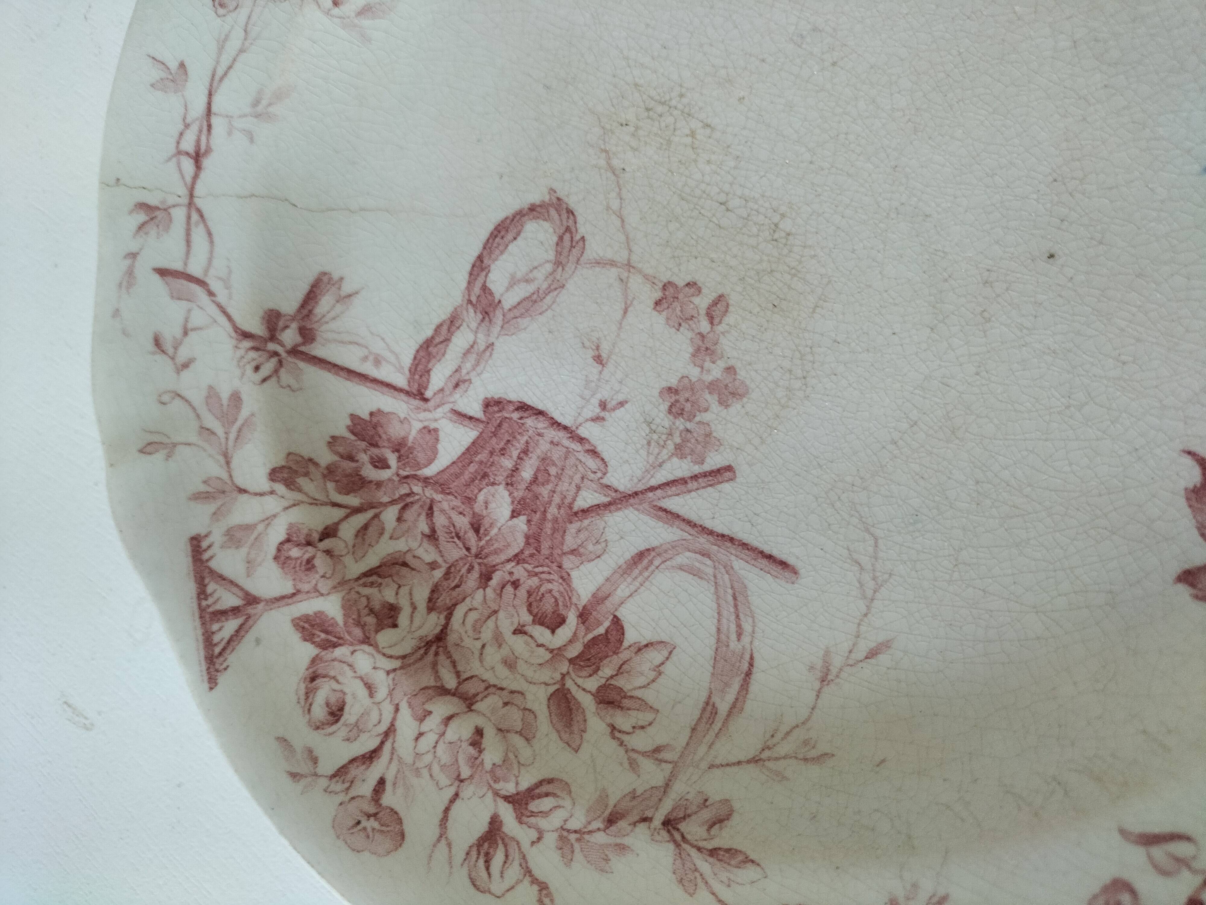 Antique Gien plate – Danube decor