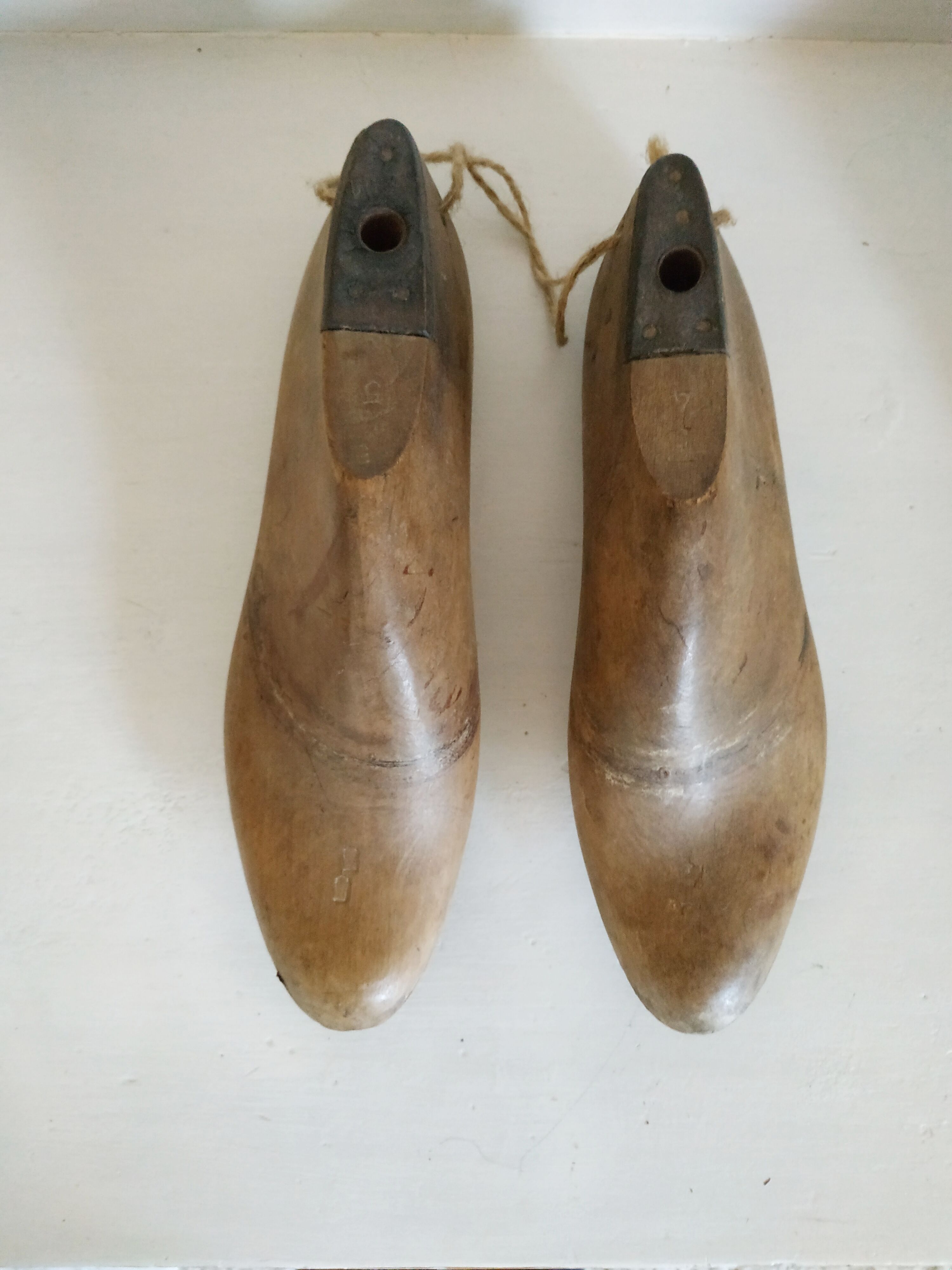 Old wooden shoe trees