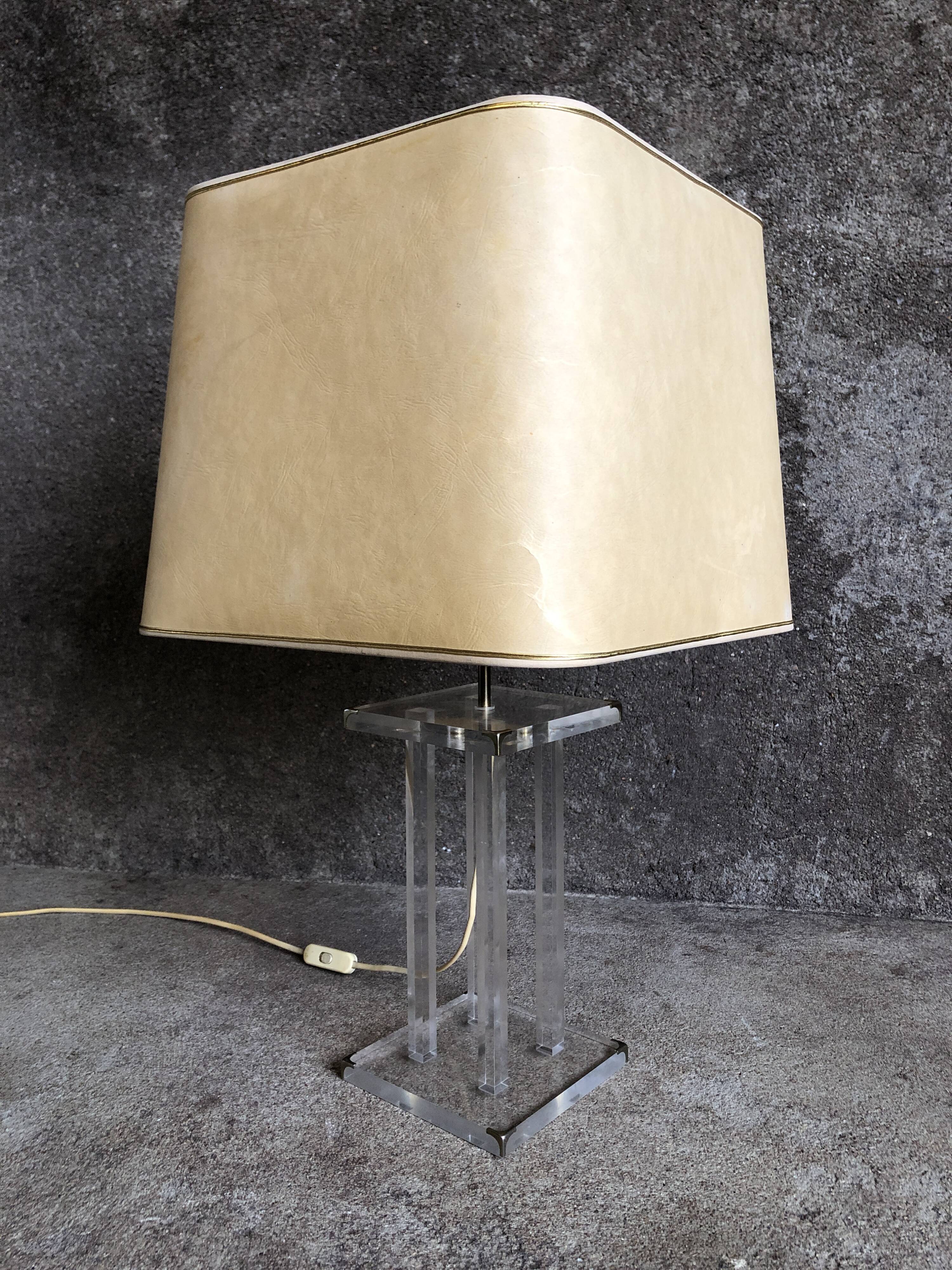 Lampe plexi David Lange, 1970 pour Roche Bobois