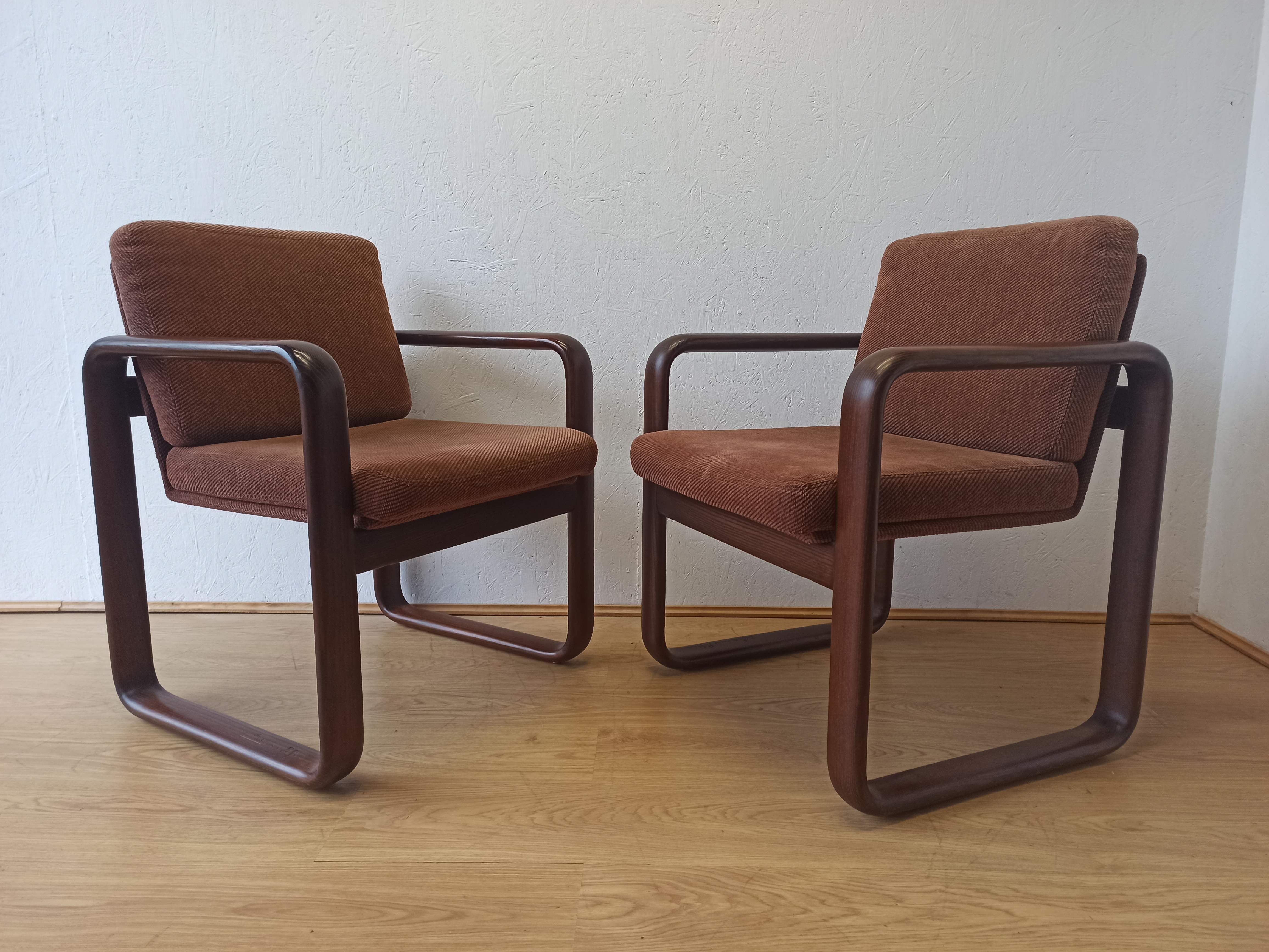 2 armchairs, B. Vogtherr for Rosenthal, 1970s