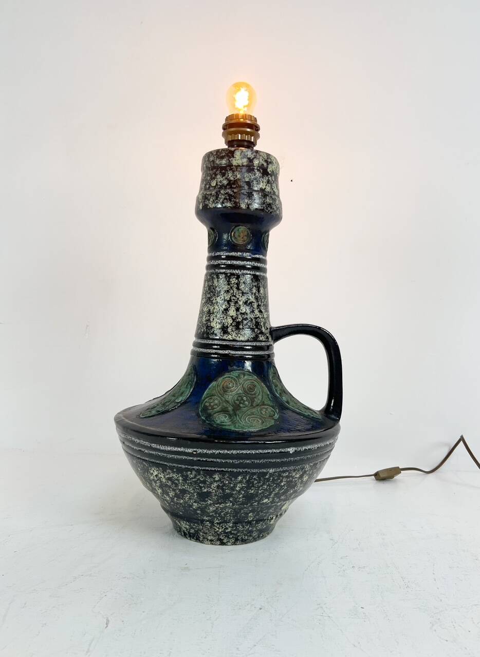 Ceramic Standard floor lamp in West Germany style, 1970s