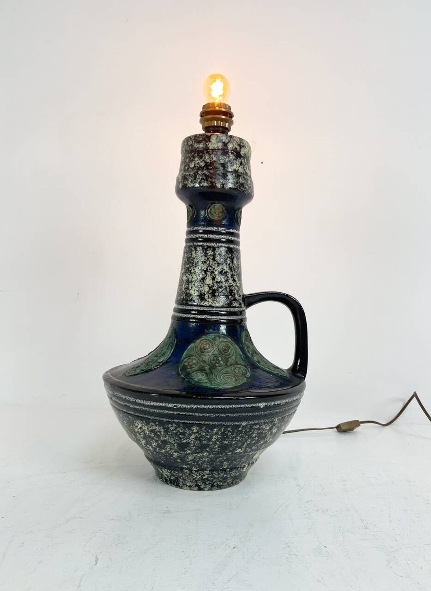 Ceramic Standard floor lamp in West Germany style, 1970s