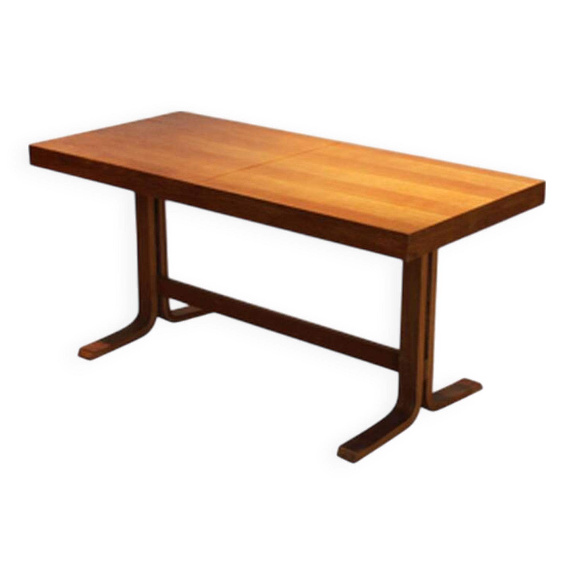 Vintage bentwood extendable coffee table by Drevopodnik Holesov, 70's