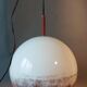 Raak pendant lamp 1960/70 in white and red metal.